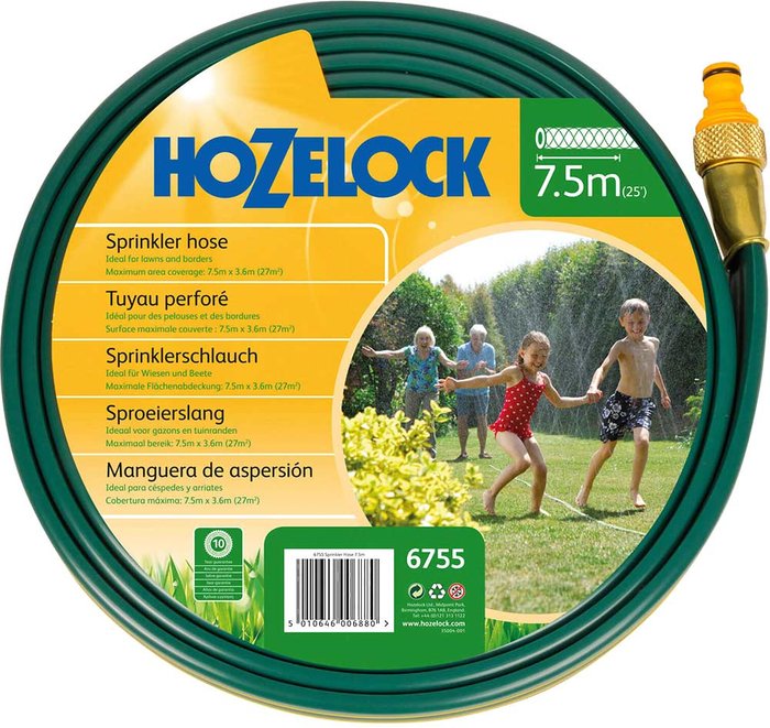Tooled Up | Hozelock Hozelock Flat Water Sprinkler and Soaker Hose Pipe 7.5m Hozelock Hozelock Flat Water Sprinkler and Soaker Hose Pipe 7.5m