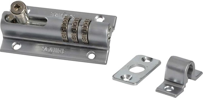 Tooled Up | Squire Henry Squire 3 Wheel Recodeable Combination Bolt Lock Chrome Squire Henry Squire 3 Wheel Recodeable Combination Bolt Lock Chrome