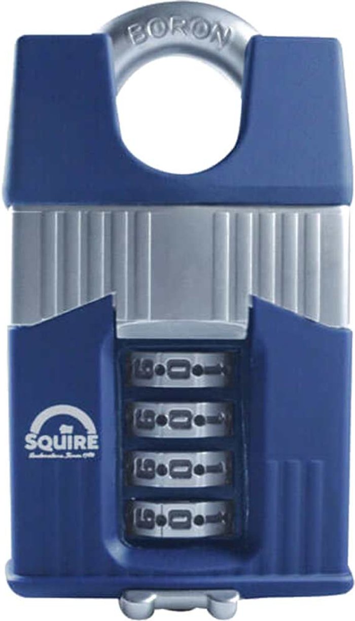 Tooled Up | Squire Henry Squire Warrior High-Security Shackle Combination Padlock 55mm Closed Squire Henry Squire Warrior High-Security Shackle Combination Padlock 55mm Closed