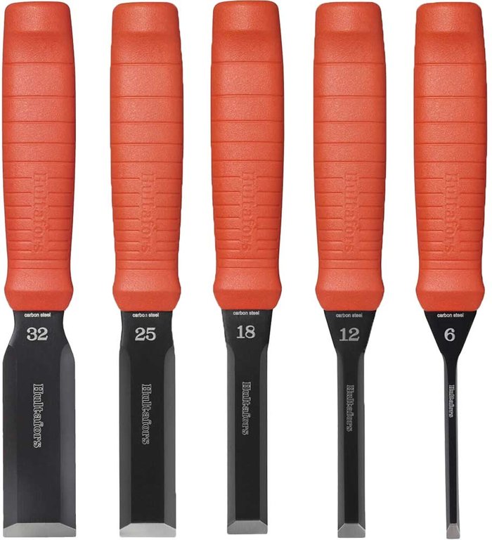 Tooled Up | Hultafors Hultafors 5 Piece Scandinavian Bevel Edge Butt Wood Chisel Set Hultafors Hultafors 5 Piece Scandinavian Bevel Edge Butt Wood Chisel Set