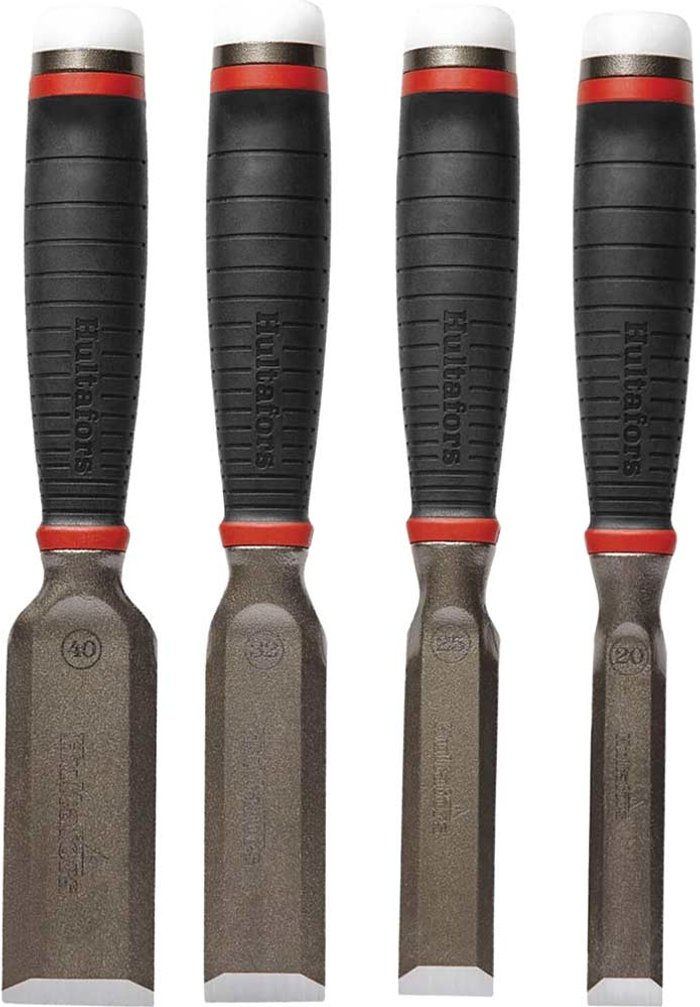 Tooled Up | Hultafors Hultafors 4 Piece Heavy Duty Bevel Edge Wood Chisel Set Hultafors Hultafors 4 Piece Heavy Duty Bevel Edge Wood Chisel Set