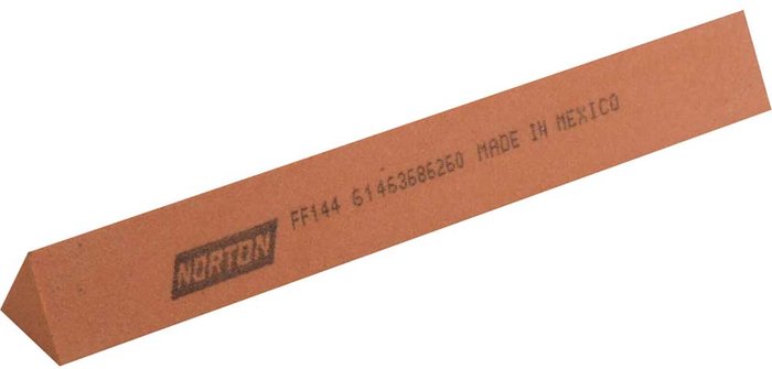 Tooled Up | India Norton India Triangular Stone File 12mm 100mm Fine India Norton India Triangular Stone File 12mm 100mm Fine