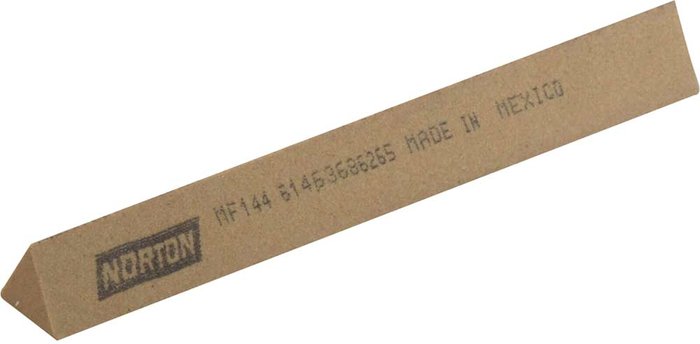 Tooled Up | India Norton India Triangular Stone File 12mm 100mm Medium India Norton India Triangular Stone File 12mm 100mm Medium