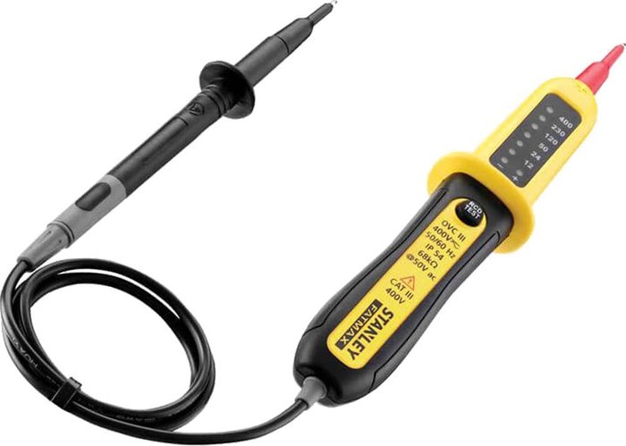 Tooled Up | Stanley Stanley Intelli Tools Fatmax Led Voltage Tester Stanley Stanley Intelli Tools Fatmax Led Voltage Tester