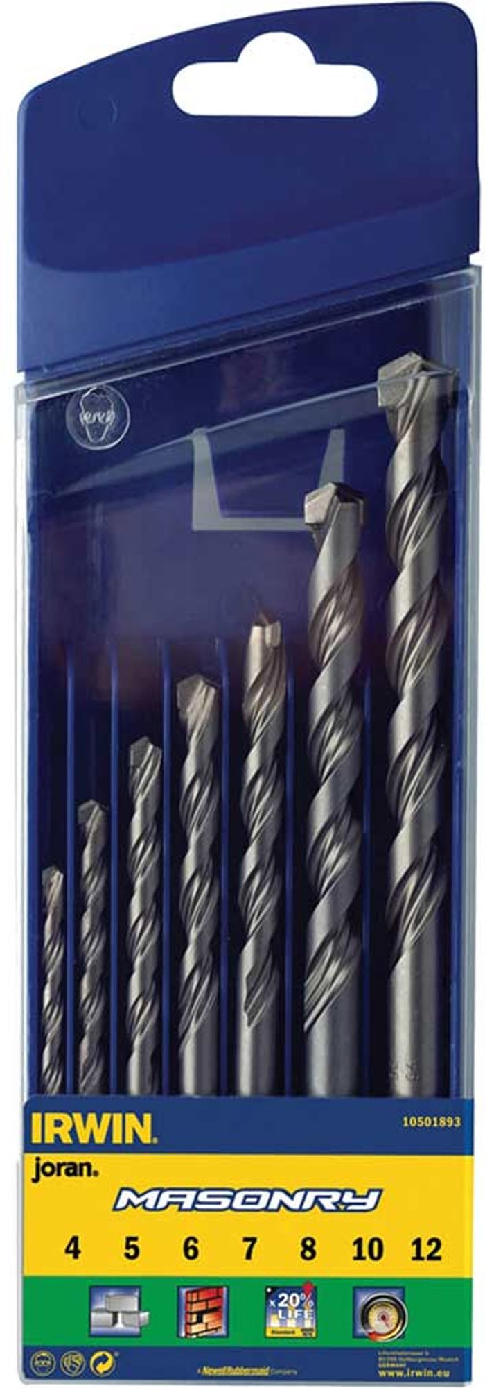 Tooled Up | Irwin Irwin Masonry Drill Bit Set for Cordless Drills - 7 Piece 4-12mm Irwin Irwin Masonry Drill Bit Set for Cordless Drills - 7 Piece 4-12mm