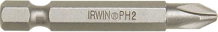 Tooled Up | Irwin Irwin Phillips Power Screwdriver Bit PH2 70mm Pack of 1 Irwin Irwin Phillips Power Screwdriver Bit PH2 70mm Pack of 1