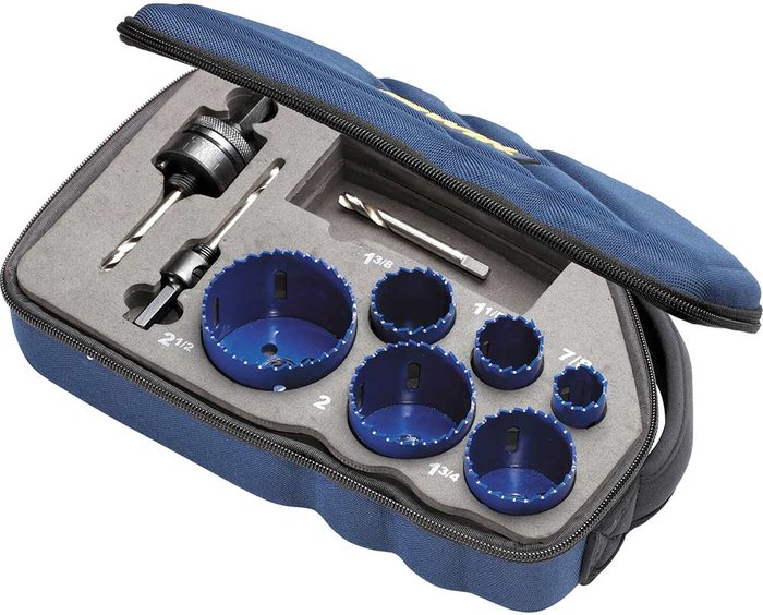 Tooled Up | Irwin Irwin 9 Piece Bi Metal Hole Saw Set Irwin Irwin 9 Piece Bi Metal Hole Saw Set