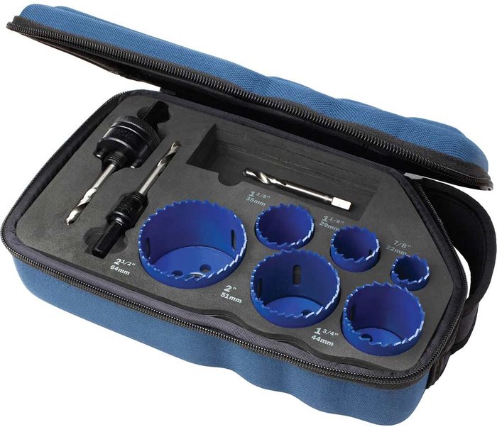 Tooled Up | Irwin Irwin 9 Piece Bi Metal Hole Saw Set Irwin Irwin 9 Piece Bi Metal Hole Saw Set
