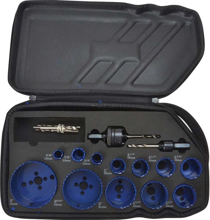 Tooled Up | Irwin Irwin 17 Piece Bi Metal Hole Saw Set Irwin Irwin 17 Piece Bi Metal Hole Saw Set