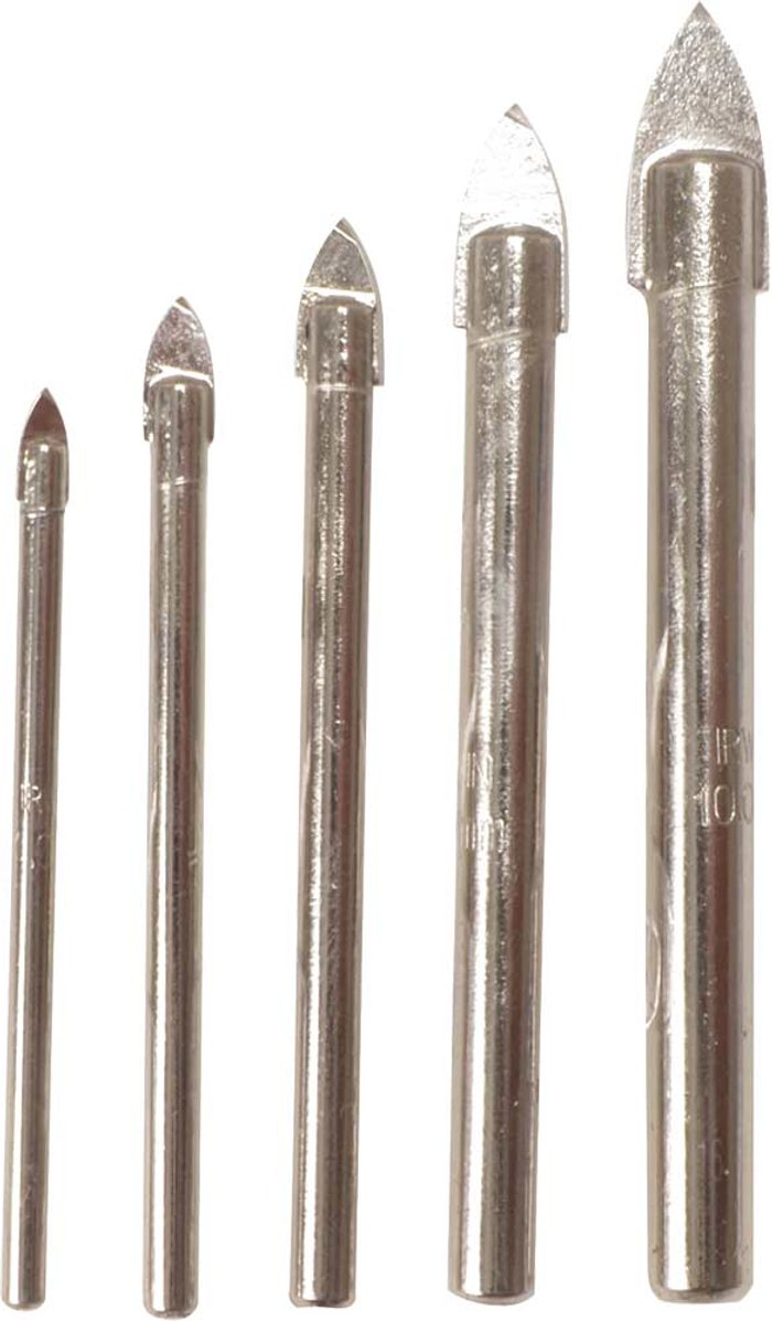 Tooled Up | Irwin Irwin Glass & Tile Drill Bits - 5 Piece 4 - 10mm Irwin Irwin Glass & Tile Drill Bits - 5 Piece 4 - 10mm