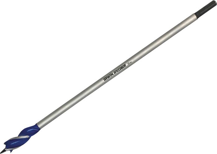 Tooled Up | Irwin Irwin 6X Blue Groove Extra Long Wood Drill Bit 20mm 400mm Irwin Irwin 6X Blue Groove Extra Long Wood Drill Bit 20mm 400mm