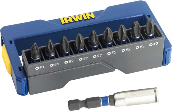 Tooled Up | Irwin Irwin 10 Piece Impact Screwdriver Bit Set Irwin Irwin 10 Piece Impact Screwdriver Bit Set