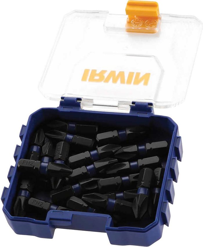 Tooled Up | Irwin Irwin Impact Pro Performance Phillips Screwdriver Bits PH2 25mm Pack of 20 Irwin Irwin Impact Pro Performance Phillips Screwdriver Bits PH2 25mm Pack of 20
