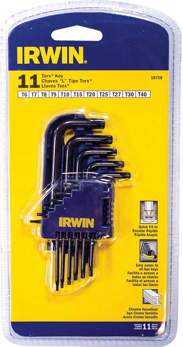 Tooled Up | Irwin Irwin T10758 11 Piece Short Arm Torx Key Set Irwin Irwin T10758 11 Piece Short Arm Torx Key Set
