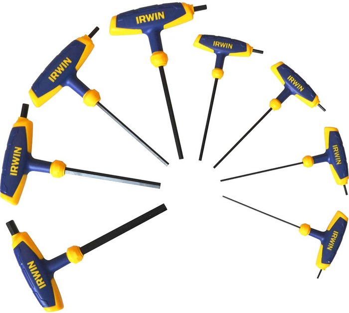 Tooled Up | Irwin Irwin T Handle Hex Key Set of 8 Metric (2-10mm) Irwin Irwin T Handle Hex Key Set of 8 Metric (2-10mm)