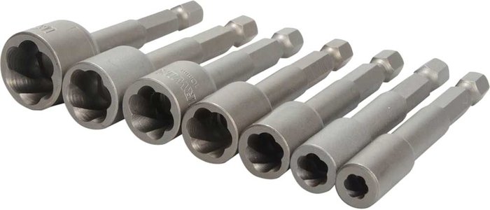 Tooled Up | Irwin T394100 Power Grip Screw Extractor Set 7 Piece IRWT394100 - Irwin Irwin T394100 Power Grip Screw Extractor Set 7 Piece IRWT394100 - Irwin