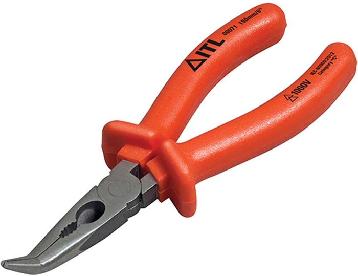 Tooled Up | ITL ITL Insulated Bent Nose Pliers 150mm ITL ITL Insulated Bent Nose Pliers 150mm