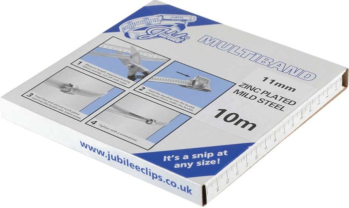 Tooled Up | Jubilee Jubilee Mild Steel Multiband Strip 11mm 10m Jubilee Jubilee Mild Steel Multiband Strip 11mm 10m