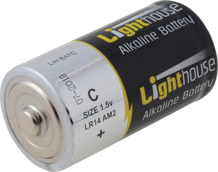 Tooled Up | Lighthouse Lighthouse LR14 Extra Long Life C Alkaline Batteries Pack of 2 Lighthouse Lighthouse LR14 Extra Long Life C Alkaline Batteries Pack of 2