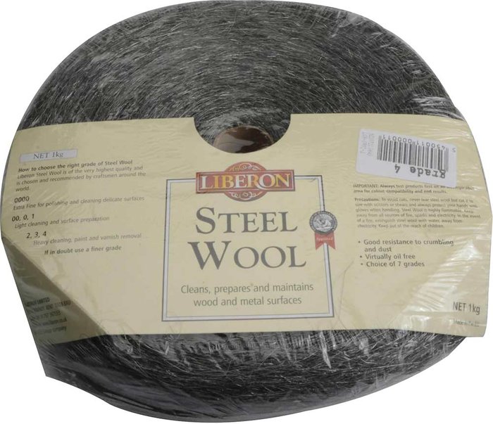 Tooled Up | Liberon Liberon Steel Wire Wool 4 Very Coarse 1kg Liberon Liberon Steel Wire Wool 4 Very Coarse 1kg