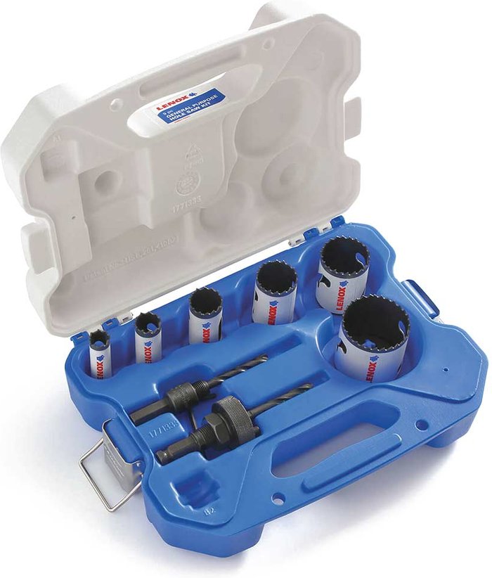 Tooled Up | Lenox Lenox 8 Piece Electricians Hole Saw Set Lenox Lenox 8 Piece Electricians Hole Saw Set