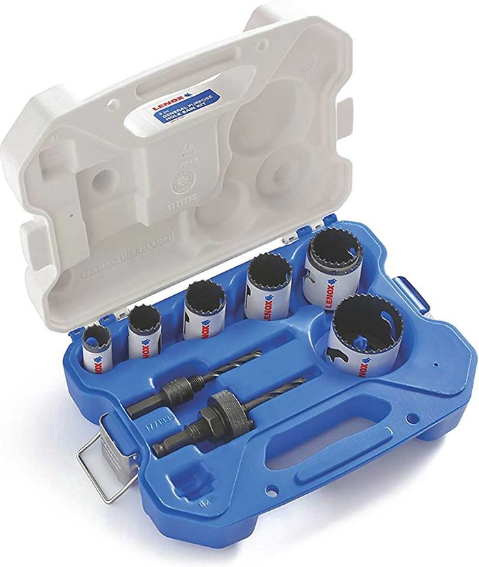 Tooled Up | Lenox Lenox 9 Piece Electricians Hole Saw Set Lenox Lenox 9 Piece Electricians Hole Saw Set