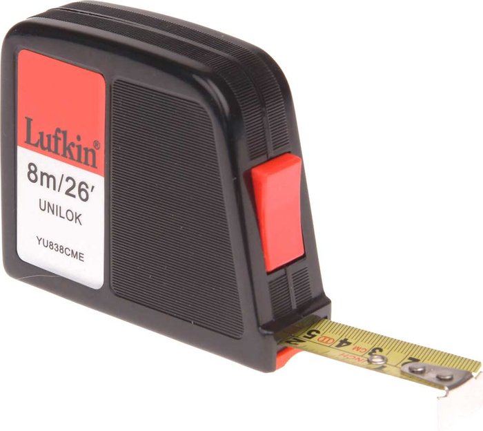 Tooled Up | Lufkin Lufkin Unilok Tape Measure Imperial & Metric 26ft / 8m 19mm Lufkin Lufkin Unilok Tape Measure Imperial & Metric 26ft / 8m 19mm