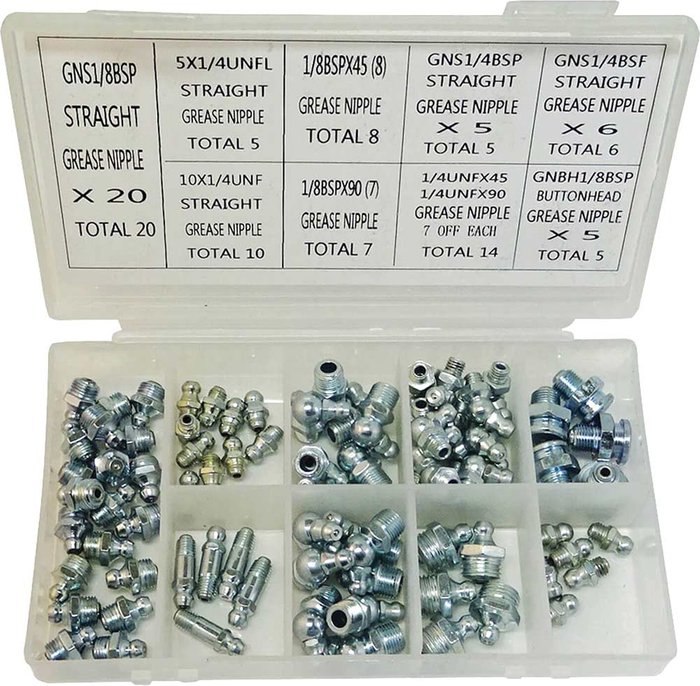 Tooled Up | Lumatic Lumatic Grease Nipple Selection Box Imperial Lumatic Lumatic Grease Nipple Selection Box Imperial