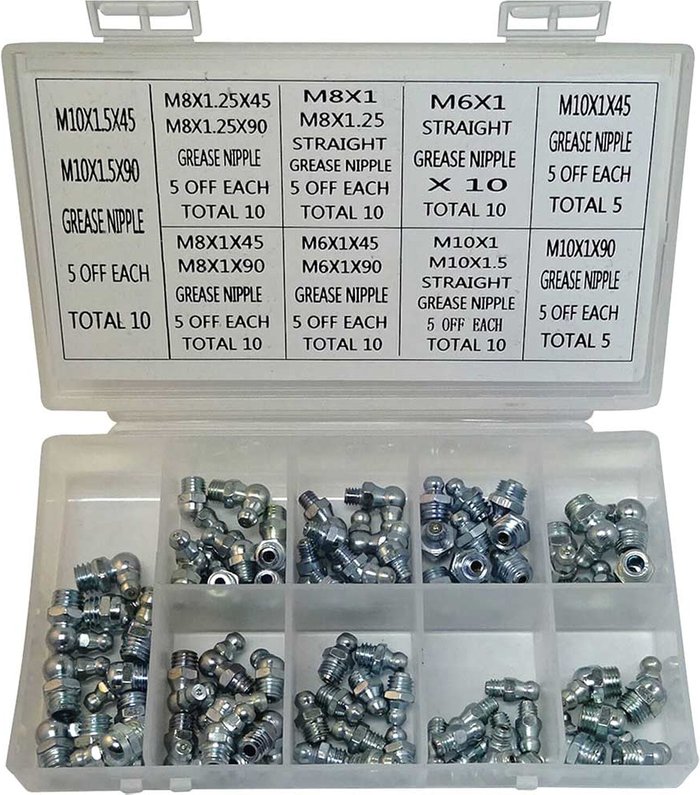Tooled Up | Lumatic Lumatic Grease Nipple Selection Box Metric Lumatic Lumatic Grease Nipple Selection Box Metric
