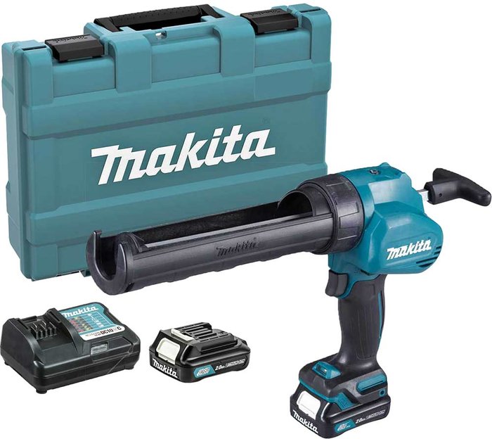 Tooled Up | Makita Makita CG100D 12v Max CXT Cordless Caulking Gun 2 x 2ah Li-ion Charger Case Makita Makita CG100D 12v Max CXT Cordless Caulking Gun 2 x 2ah Li-ion Charger Case