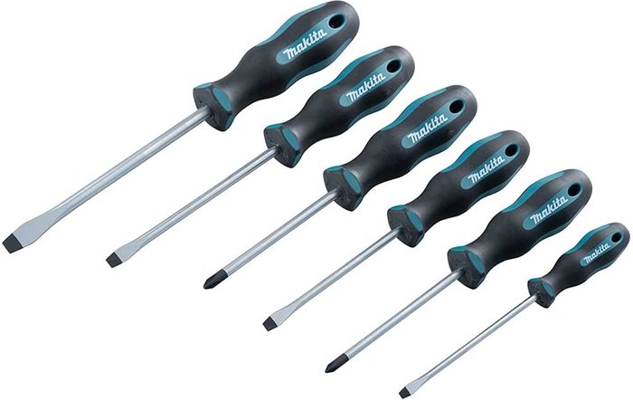 Tooled Up | Makita Makita 6 Piece Screwdriver Set Makita Makita 6 Piece Screwdriver Set