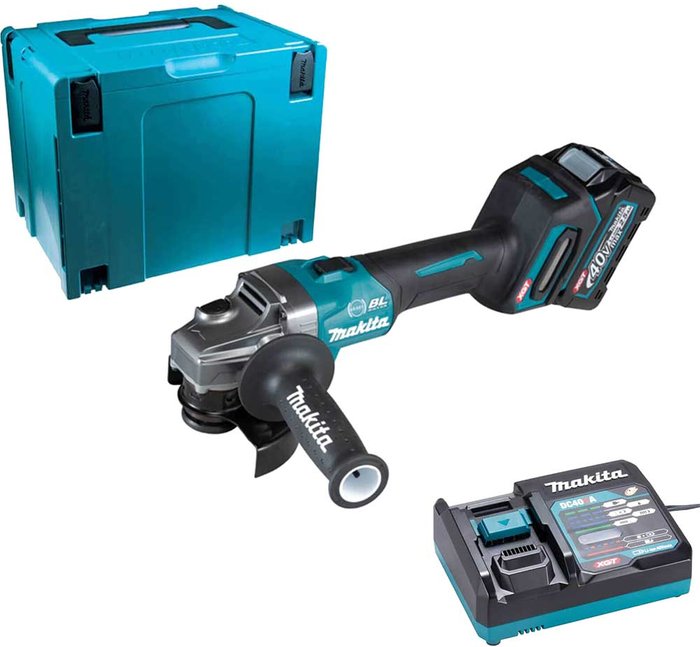 Tooled Up | Makita Makita GA004G 40v Max XGT Cordless Brushless Angle Grinder 115mm 1 x 2.5ah Li-ion Charger Case Makita Makita GA004G 40v Max XGT Cordless Brushless Angle Grinder 115mm 1 x 2.5ah Li-ion Charger Case