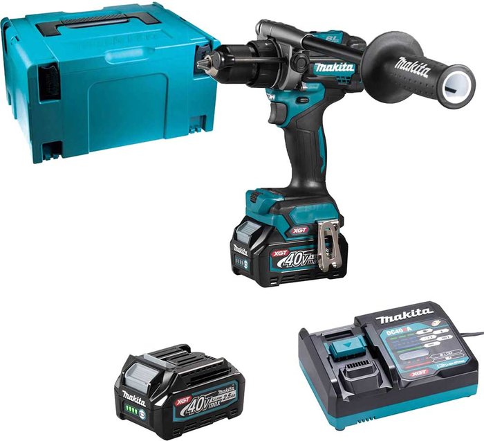 Tooled Up | Makita Makita HP001GD201 XGT 40Vmax 2 x 2.5Ah Brushless Cordless Combi Drill Makita Makita HP001GD201 XGT 40Vmax 2 x 2.5Ah Brushless Cordless Combi Drill