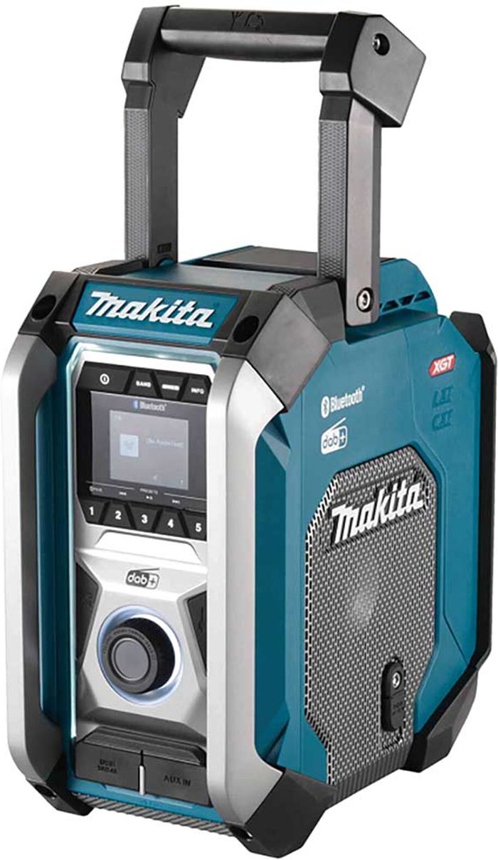 Tooled Up | Makita Makita MR007G XGT DAB+ Bluetooth Job Site Radio Blue Makita Makita MR007G XGT DAB+ Bluetooth Job Site Radio Blue