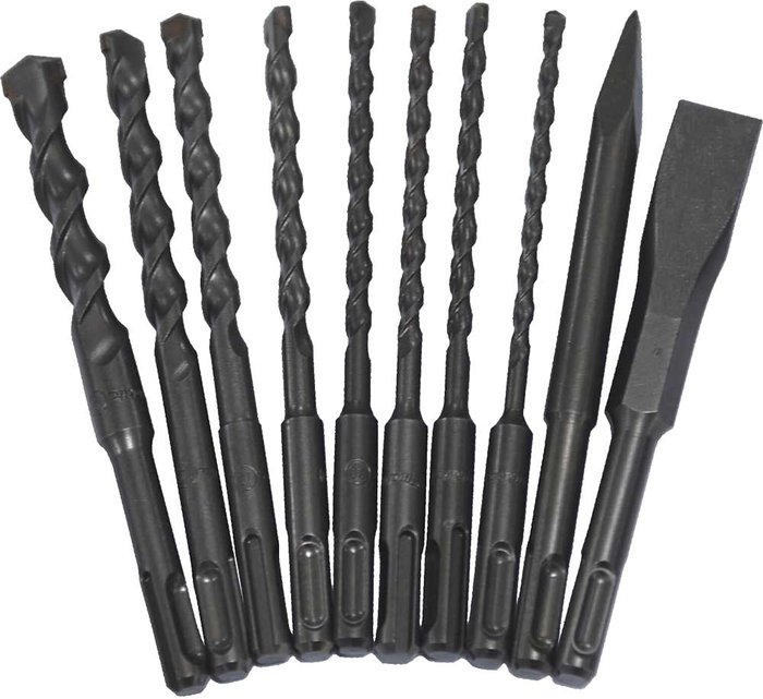 Tooled Up | Sirius Sirius 10 Piece SDS Plus Drill Bit and Chisel Set Sirius Sirius 10 Piece SDS Plus Drill Bit and Chisel Set
