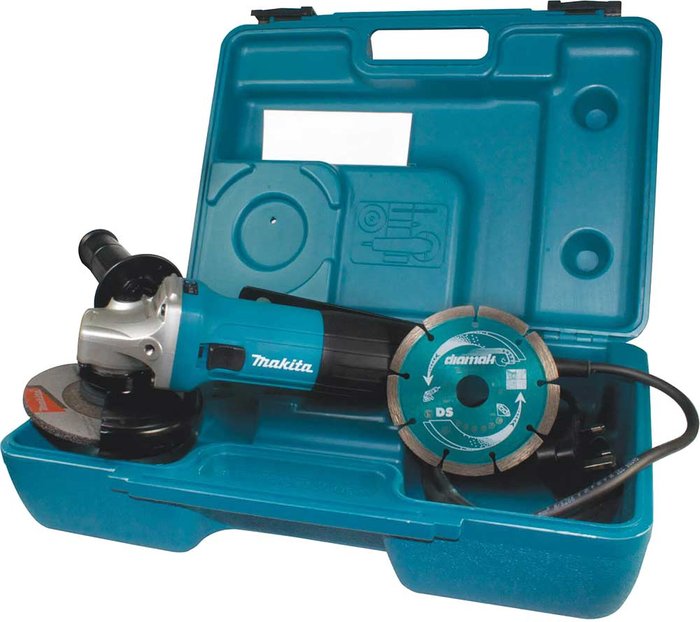 Tooled Up | Makita Makita 720W 115mm Slim Angle Grinder Kit GA4530RKD 110V Makita Makita 720W 115mm Slim Angle Grinder Kit GA4530RKD 110V