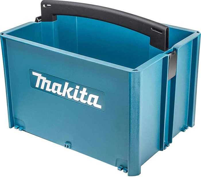 Tooled Up | Makita Makita MakPac Stackable Tote Tool Box 396mm 296mm 325mm Makita Makita MakPac Stackable Tote Tool Box 396mm 296mm 325mm