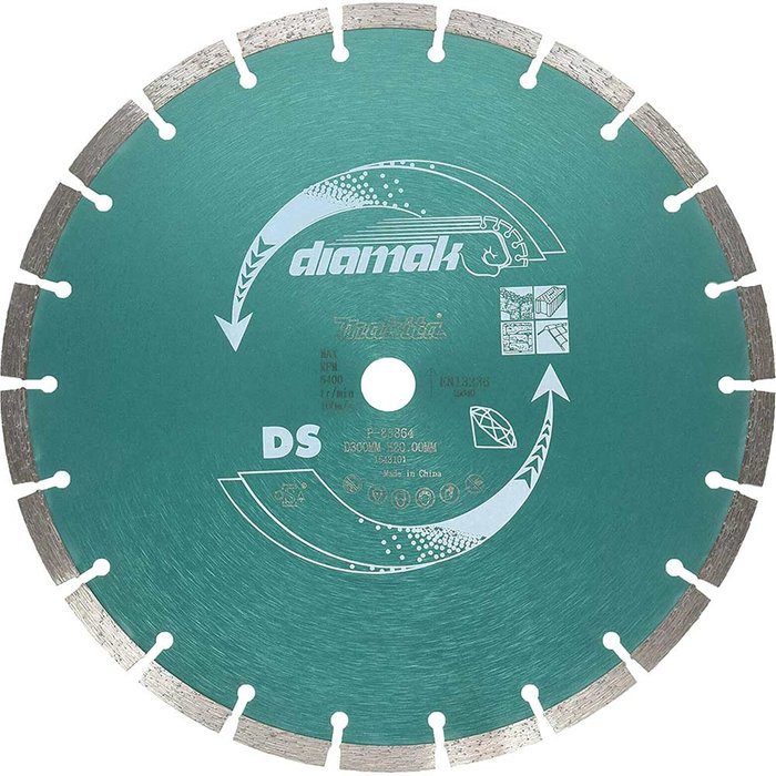 Tooled Up | Makita Makita Diamak Diamond Segmented Rim Cutting Disc 300mm Makita Makita Diamak Diamond Segmented Rim Cutting Disc 300mm
