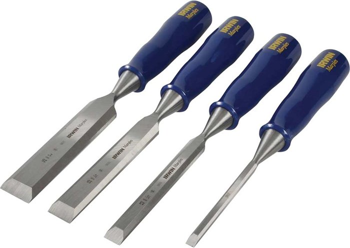 Tooled Up | Irwin Irwin Marples M444 Blue Chip Bevel Edge Chisels - Set of 4 Irwin Irwin Marples M444 Blue Chip Bevel Edge Chisels - Set of 4