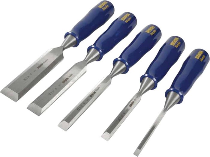 Tooled Up | Irwin Irwin Marples M444 Blue Chip Bevel Edge Chisels - Set of 5 Irwin Irwin Marples M444 Blue Chip Bevel Edge Chisels - Set of 5