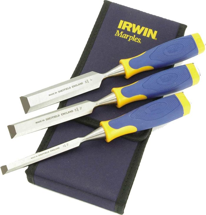 Tooled Up | Irwin Irwin Marples Ms500 3 Piece Chisel Set In Wallet Irwin Irwin Marples Ms500 3 Piece Chisel Set In Wallet