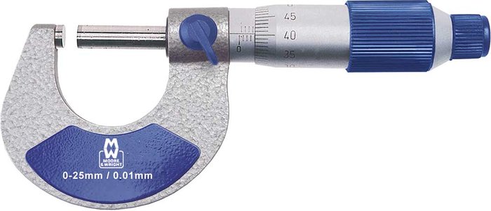 Tooled Up | Moore and Wright Moore and Wright MW200-01 Analogue External Micrometer 0mm - 25mm Moore and Wright Moore and Wright MW200-01 Analogue External Micrometer 0mm - 25mm