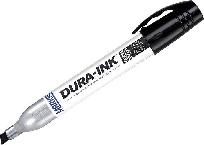 Tooled Up | Markal Markal Dura Ink 25 Medium Chisel Tip Permanet Marker Pen Black Pack of 2 Markal Markal Dura Ink 25 Medium Chisel Tip Permanet Marker Pen Black Pack of 2