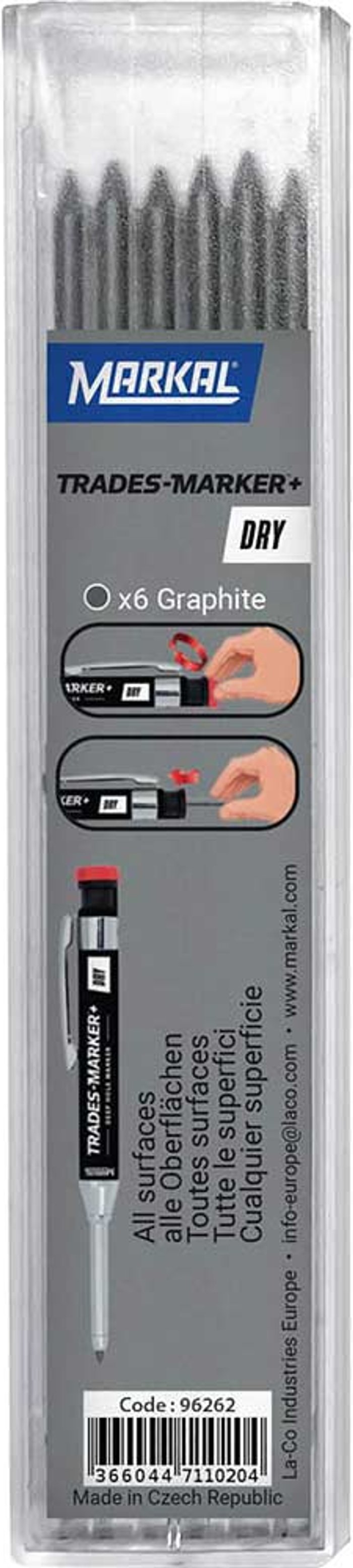 Tooled Up | Markal Markal Trades Marker Dry Graphite Refills Markal Markal Trades Marker Dry Graphite Refills