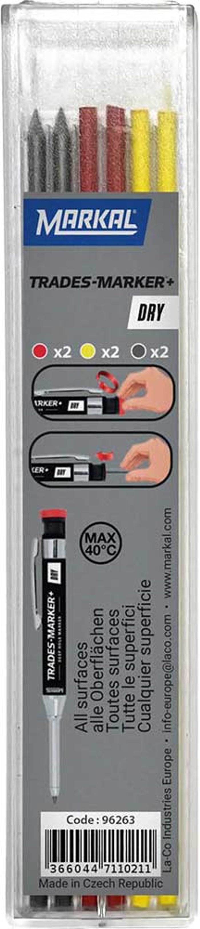 Tooled Up | Markal Markal Trades Marker Dry Assorted Refills Markal Markal Trades Marker Dry Assorted Refills