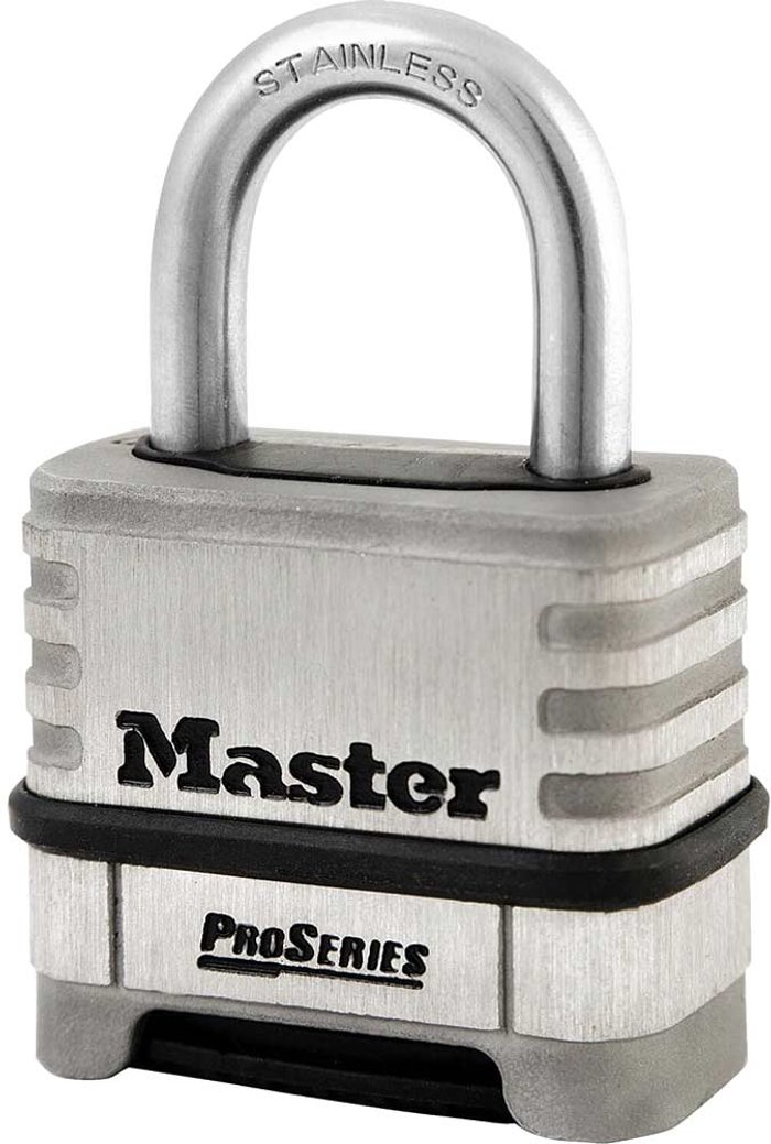 Tooled Up | Masterlock Masterlock Pro Series Stainless Steel Combination Padlock 57mm Standard Masterlock Masterlock Pro Series Stainless Steel Combination Padlock 57mm Standard