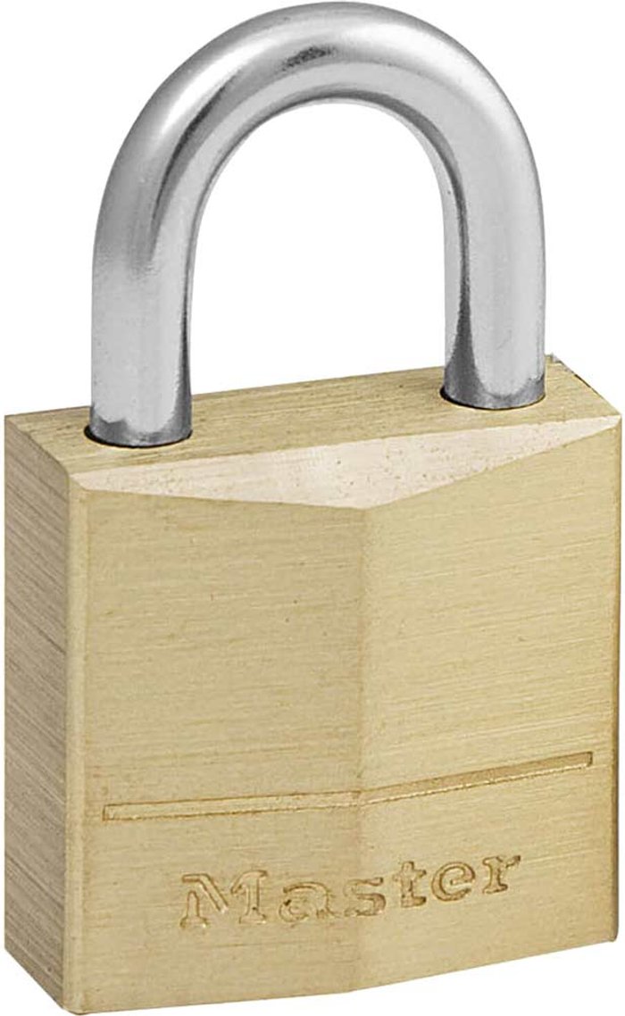 Tooled Up | Masterlock Masterlock Solid Brass Padlock 20mm Standard Masterlock Masterlock Solid Brass Padlock 20mm Standard