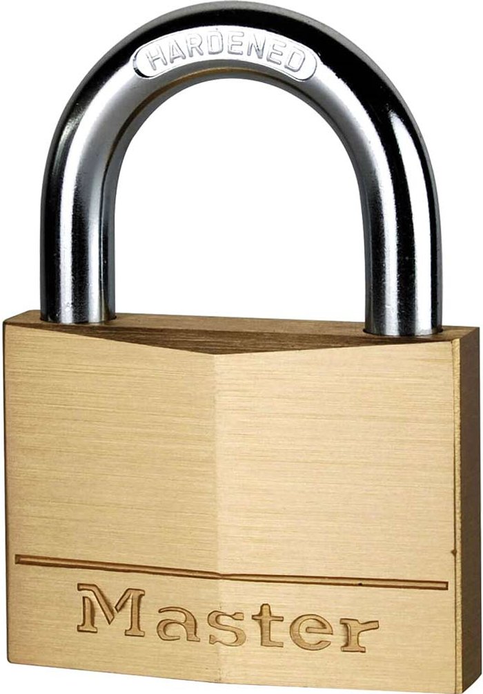 Tooled Up | Masterlock Masterlock Solid Brass Padlock 60mm Standard Masterlock Masterlock Solid Brass Padlock 60mm Standard