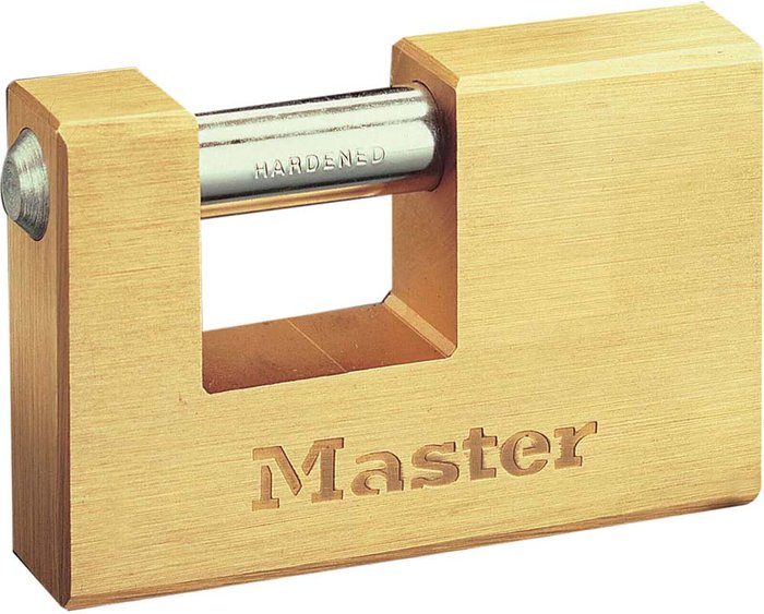 Tooled Up | Masterlock Masterlock Rectangular Solid Body Shutter Padlock 63mm Standard Masterlock Masterlock Rectangular Solid Body Shutter Padlock 63mm Standard