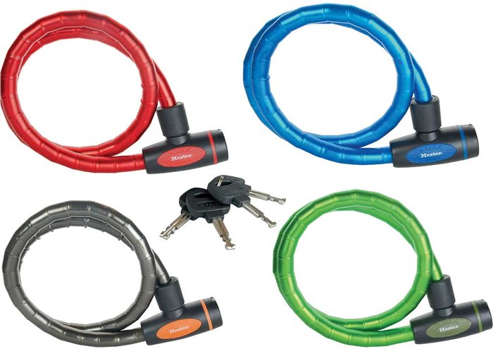 Tooled Up | Masterlock Master Lock Keyed Alike Armoured Cable Lock 8mm 1000mm Masterlock Master Lock Keyed Alike Armoured Cable Lock 8mm 1000mm